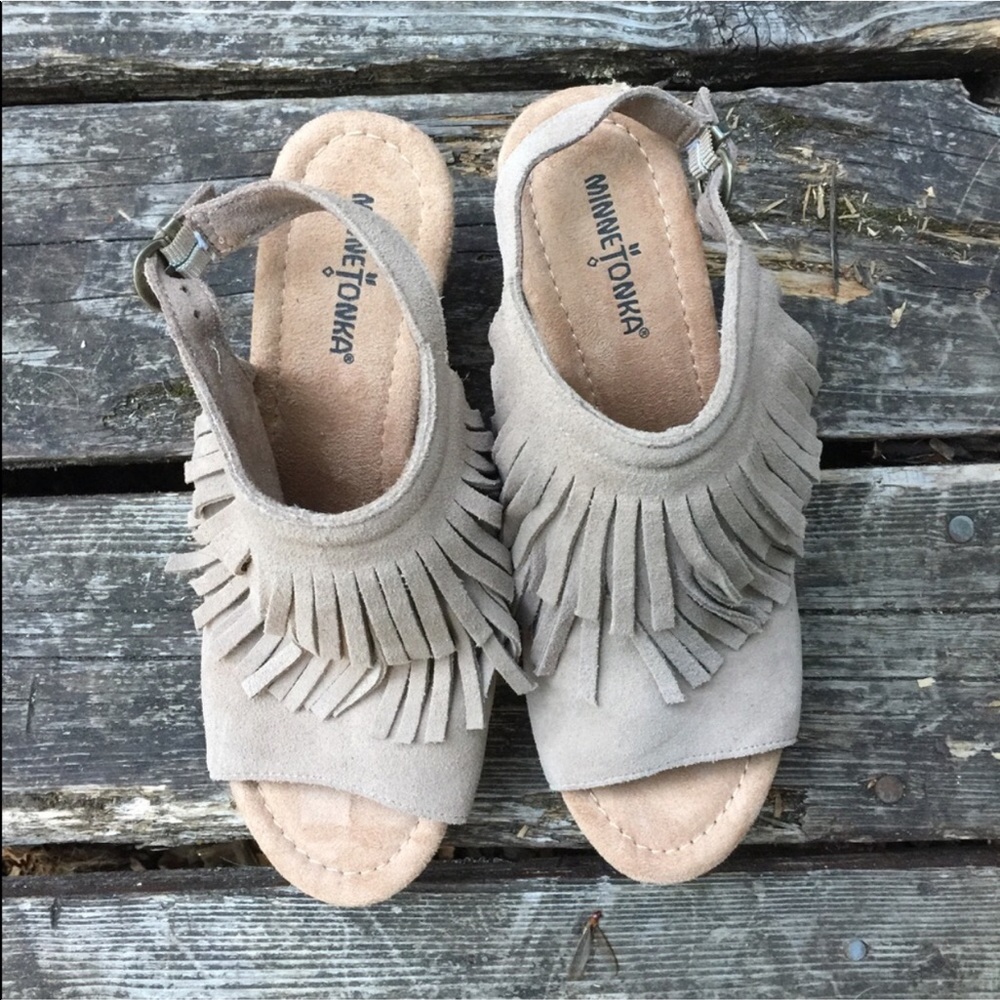 Minnetonka fringe wedges